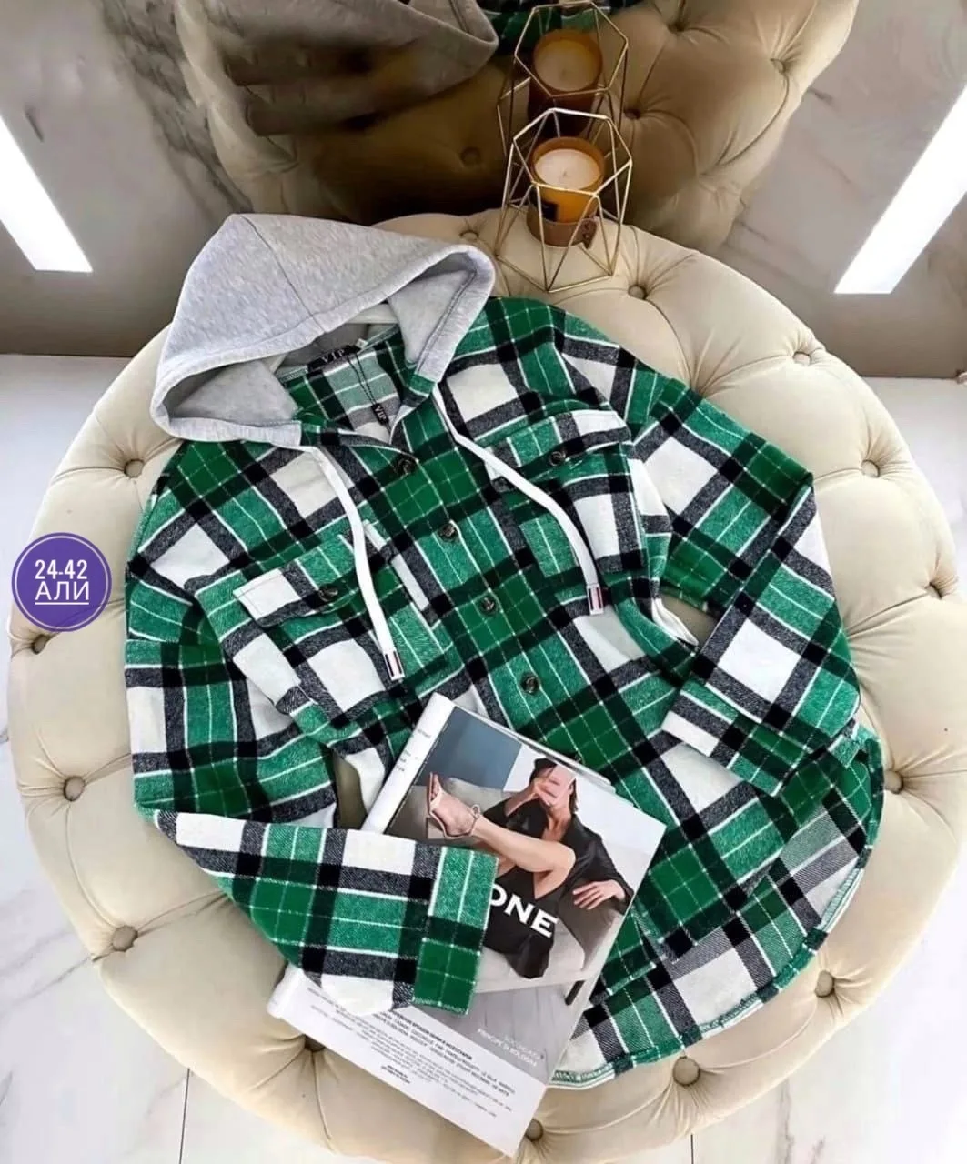 Рубашка из кашемира — фото 1