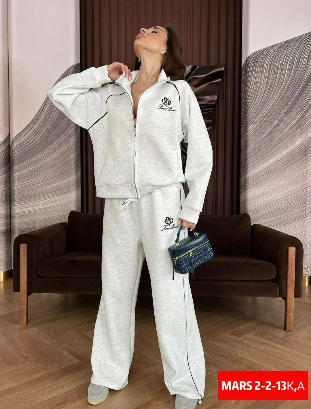 Женский спортивный костюм двойка из дышащей ткани высокого качества — фото 3