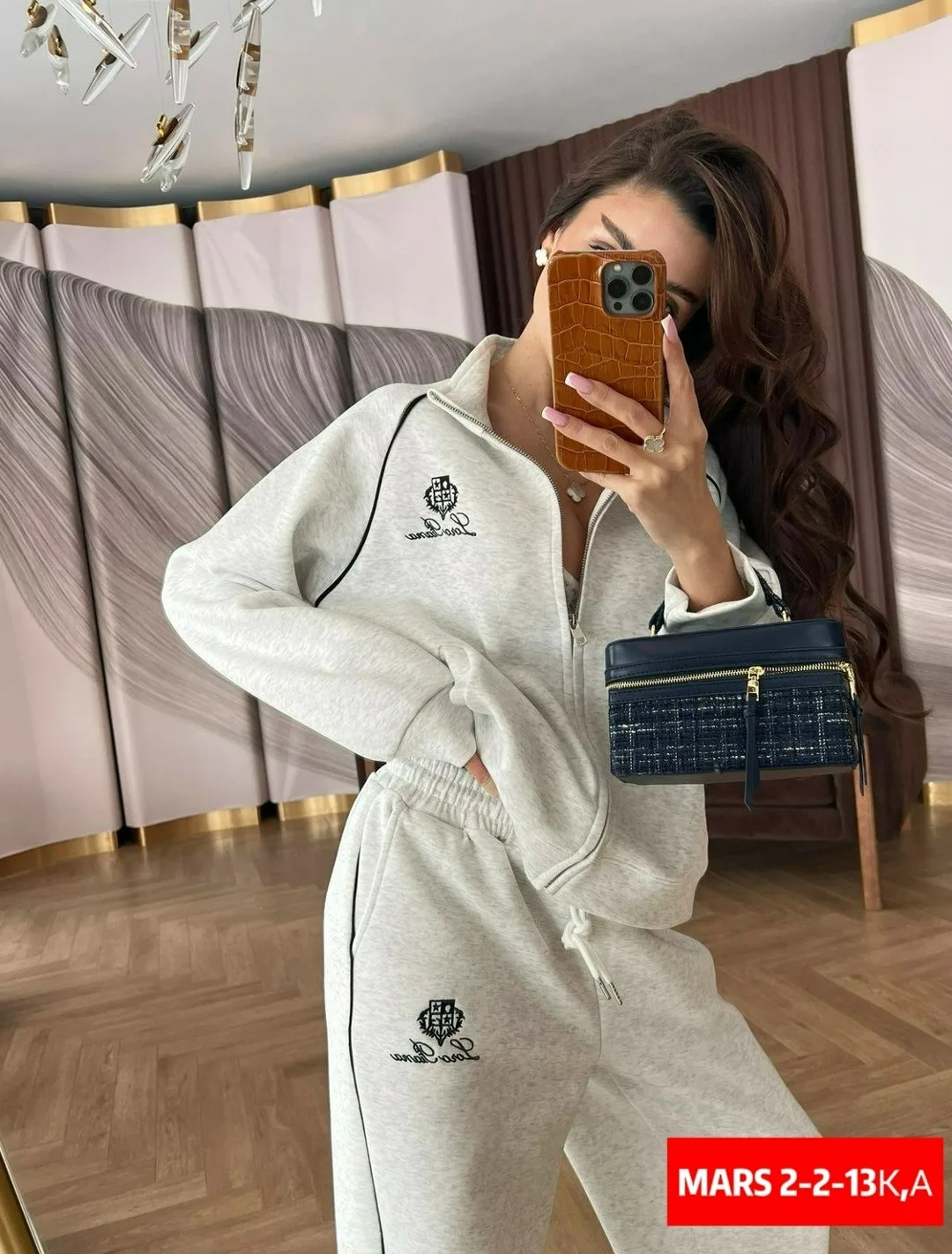 Женский спортивный костюм двойка из дышащей ткани высокого качества — фото 10