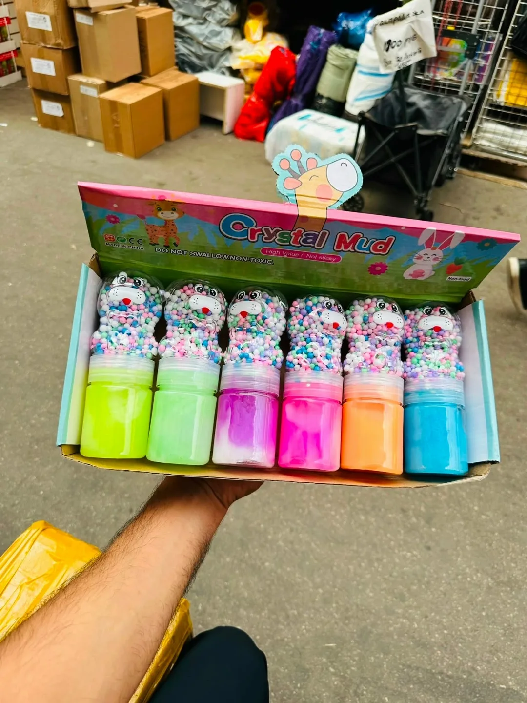 Слайм антистресс в колбе Мишка — фото 4