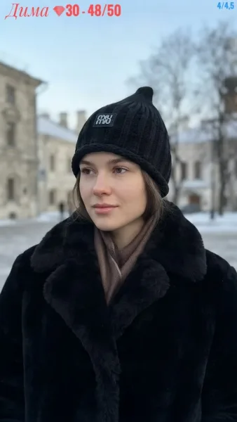 Шапка из вискозы и шести — фото 10