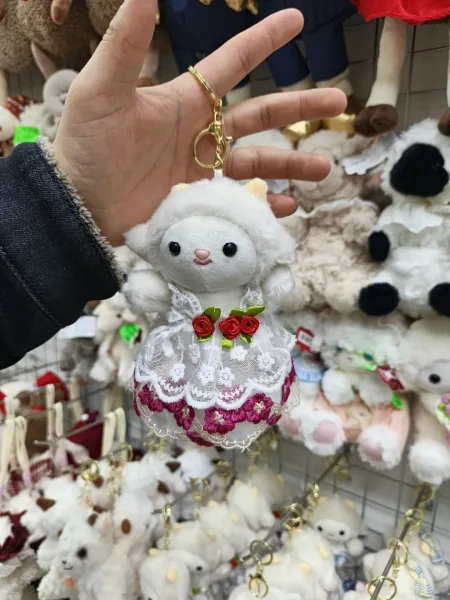 Милый брелок в форме барашка — стильный аксессуар для ключей — фото 1