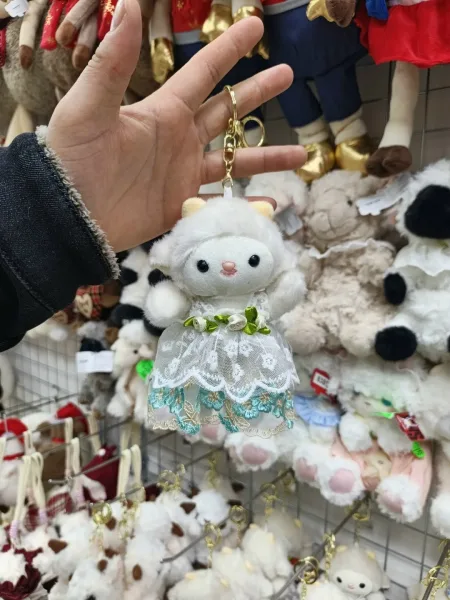 Милый брелок в форме барашка — стильный аксессуар для ключей — фото 3