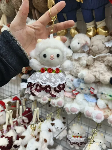 Милый брелок в форме барашка — стильный аксессуар для ключей — фото 4