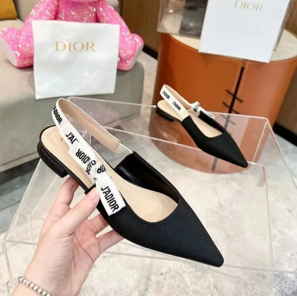 Женские туфли Dior с открытой пяткой Slingback — фото 6