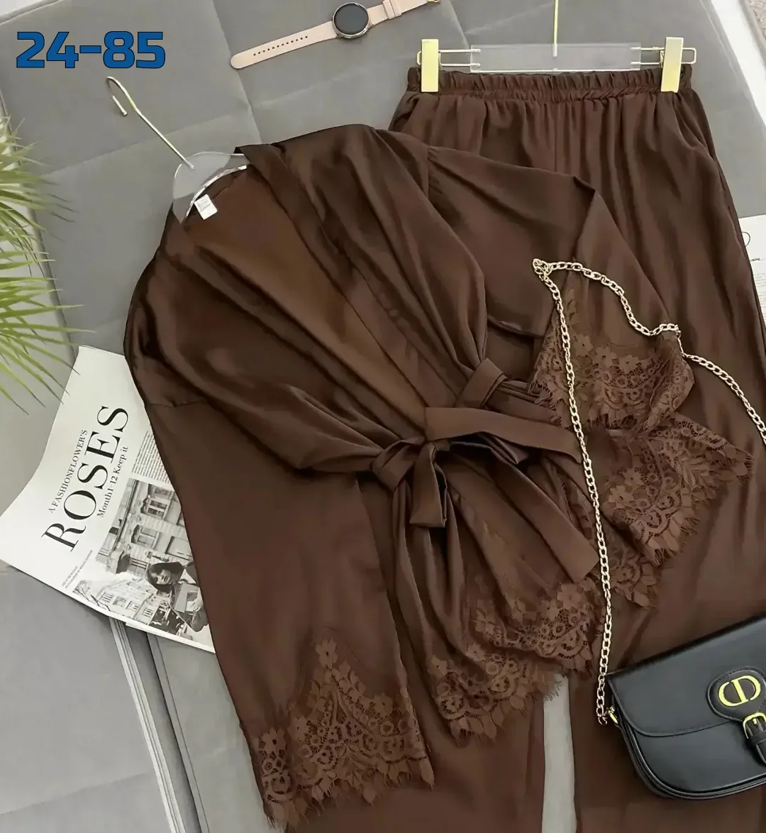 Элегантный костюм из роскошного шёлка Armani с изысканным кружевом — фото 2