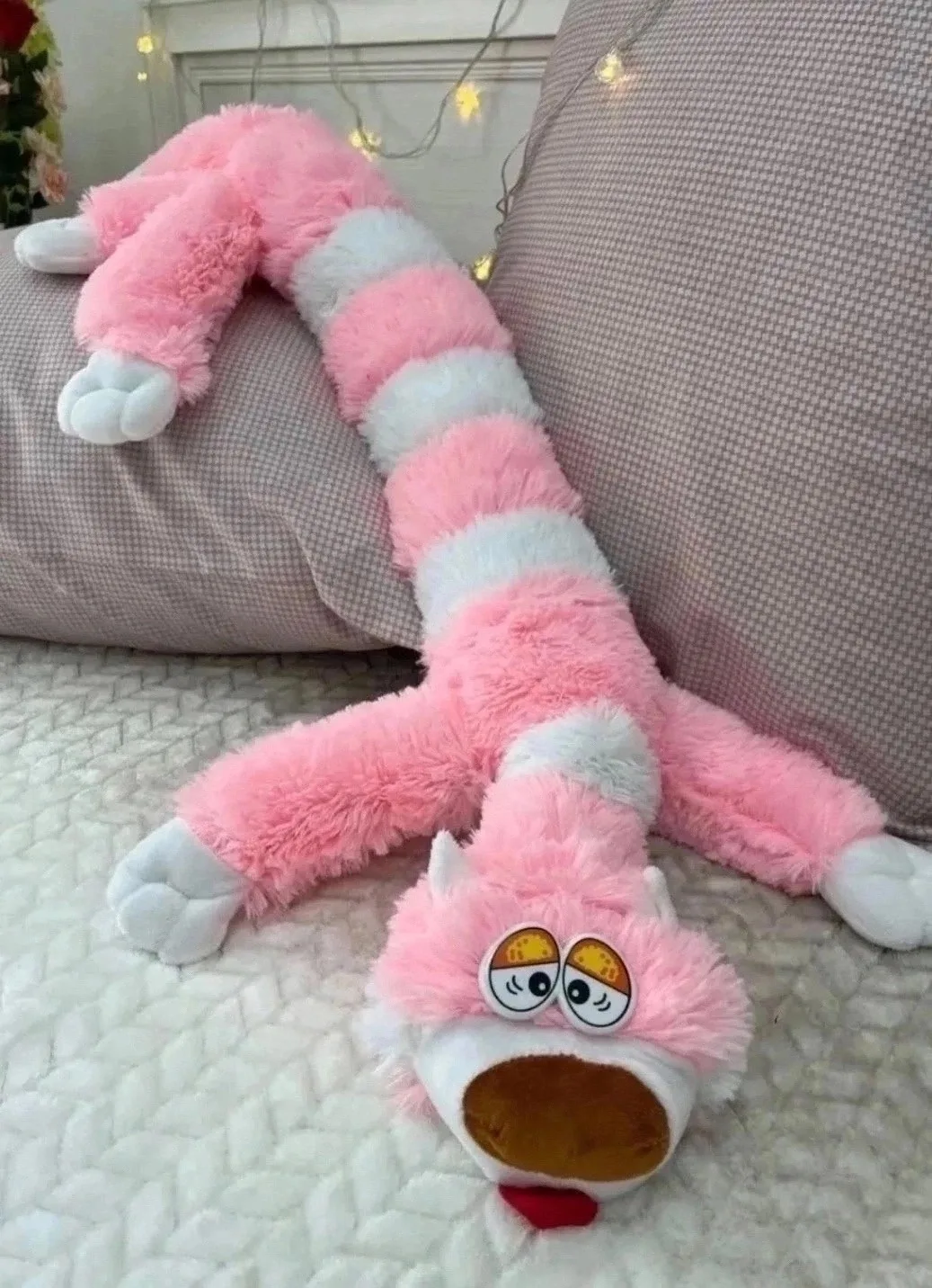 Кот-батон / Мягкая игрушка-подушка длинный кот багет — фото 2