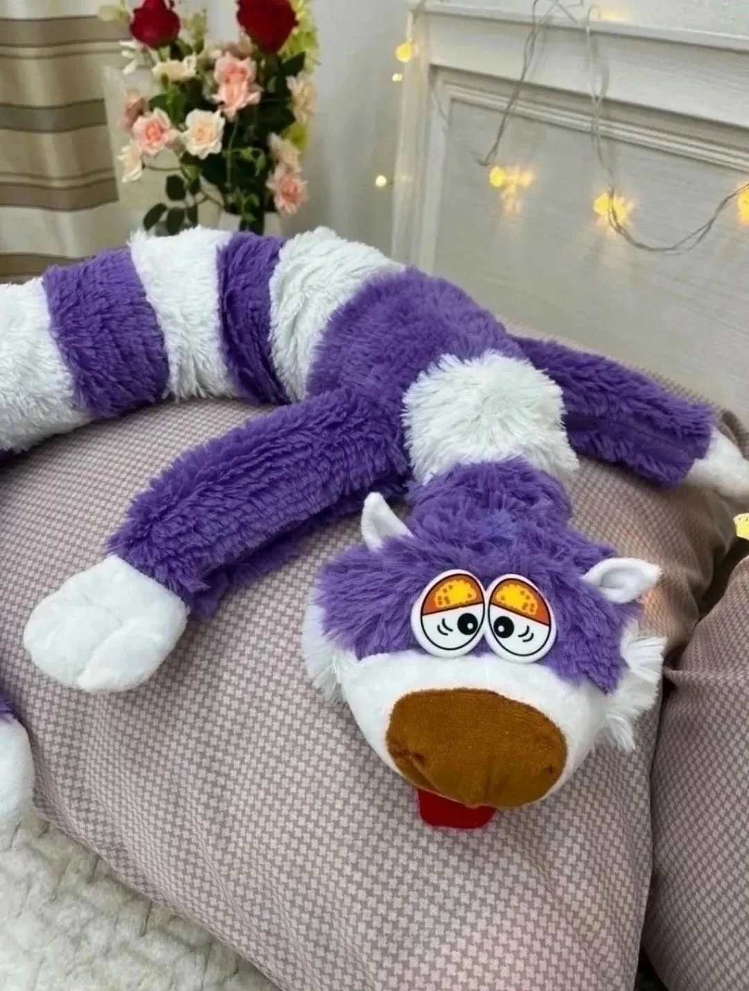 Кот-батон / Мягкая игрушка-подушка длинный кот багет — фото 3