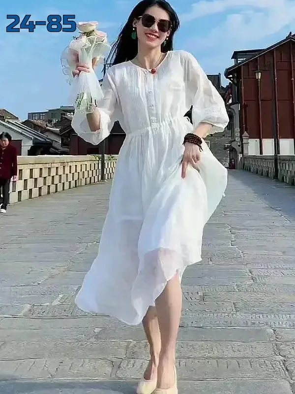 Платье из льна Лён — фото 4