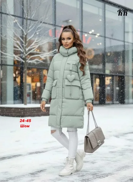 Утеплённая куртка из фабричного материала с наполнителем холофайбер — фото 2