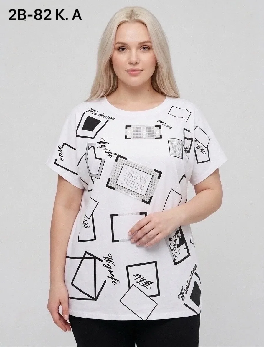 Женская футболка из 95 хлопка и 5 спандекса 95 COTTON, 5 SPANDEX — фото 8