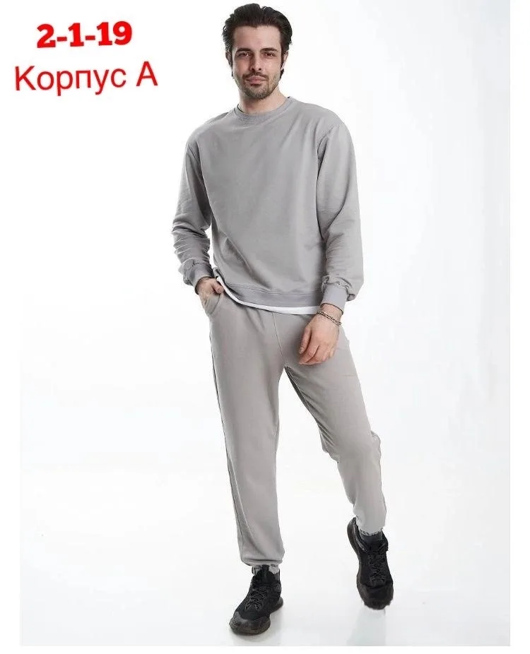 Спортивный костюм из хлопка двух нитка — фото 5