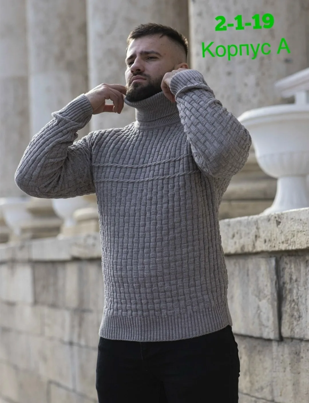 Теплый свитер из акрила — фото 2