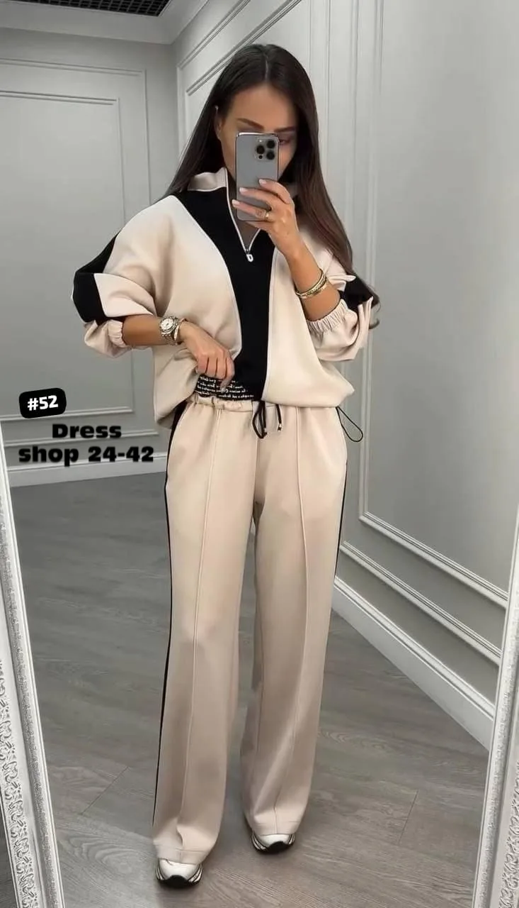 Костюм Двойка из ткани крепун — фото 1