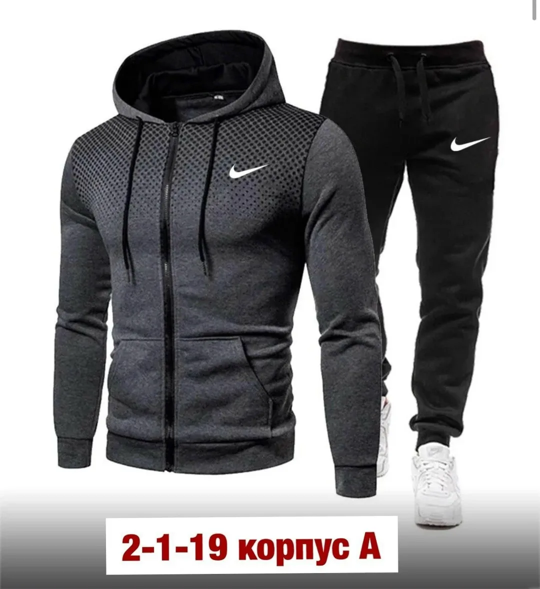 Спортивный костюм из хлопка двух нитка — фото 6