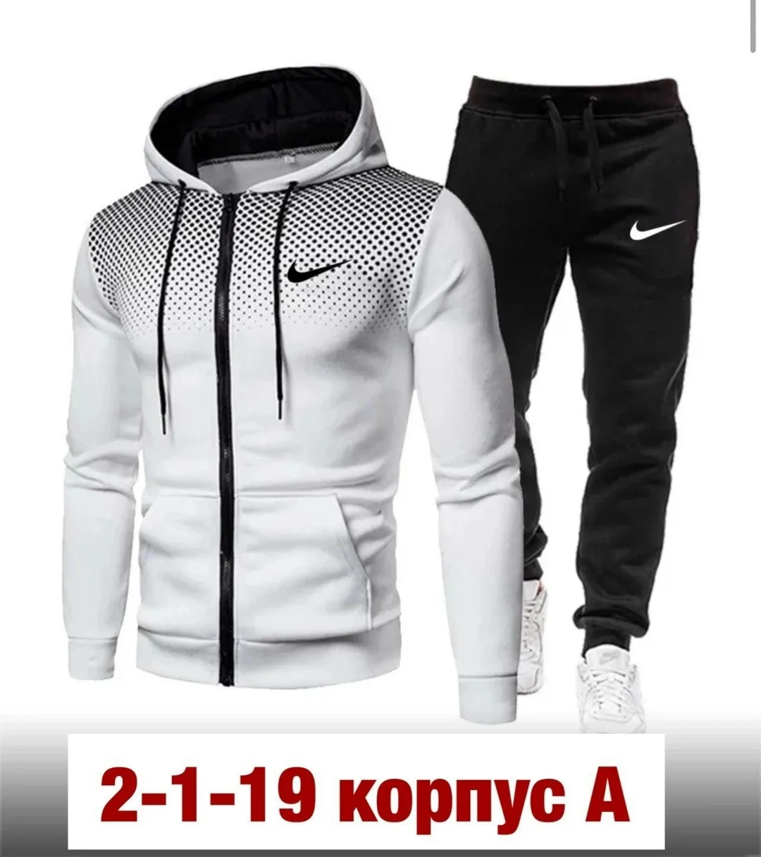Спортивный костюм из хлопка двух нитка — фото 10