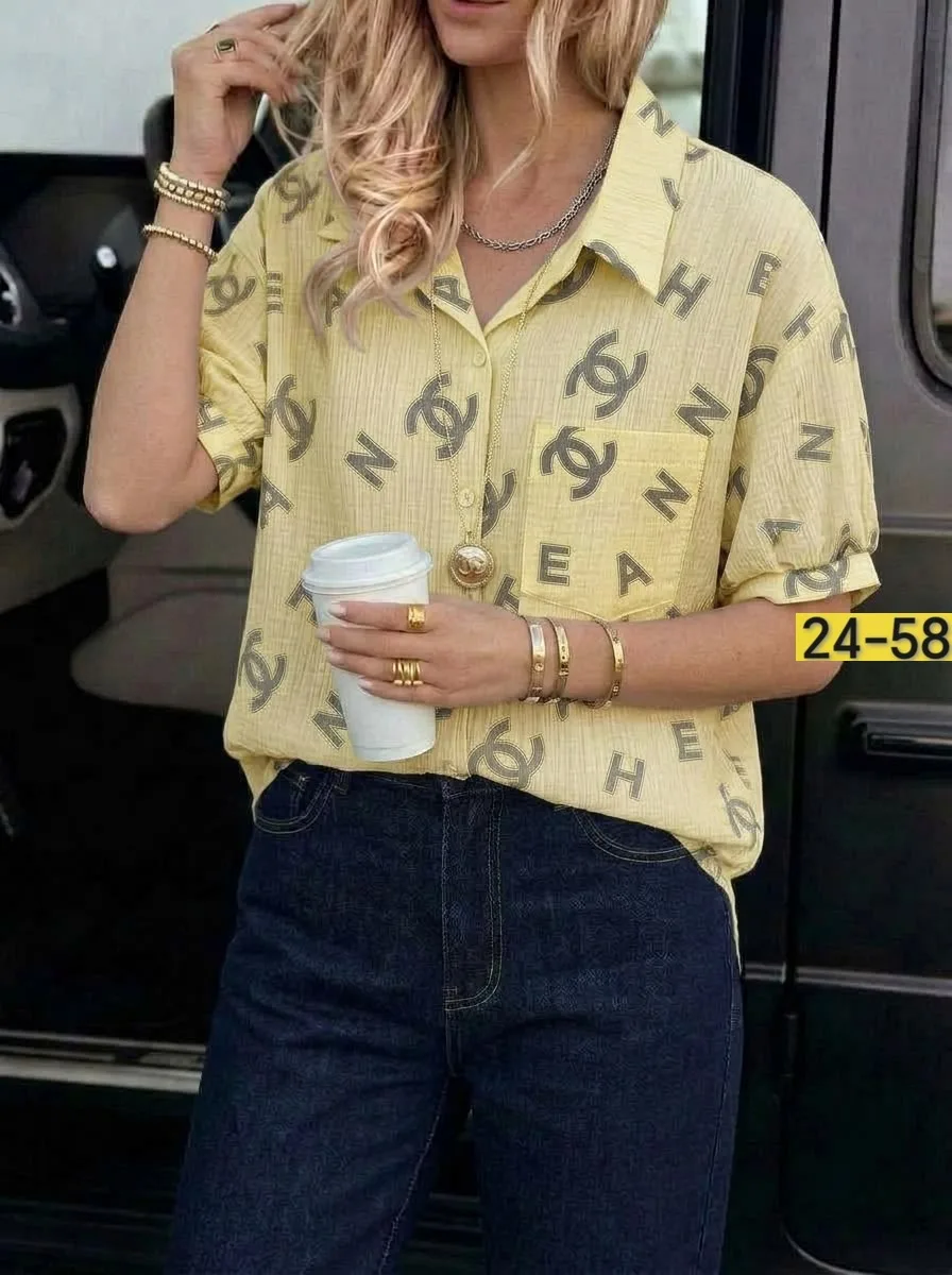 Брендовая рубашка Chanel из мягкой ткани хлопок — фото 2