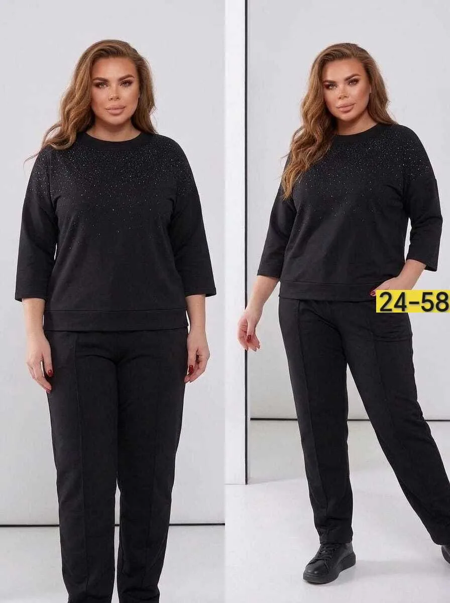 Костюм двойка из ткани Двухнитка — фото 1