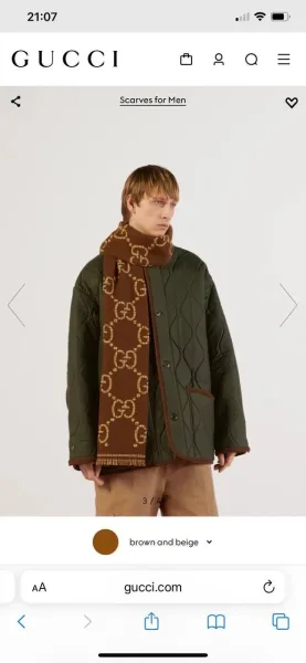 Твой персональный шарф Gucci соткан из тепла и стиля — фото 7