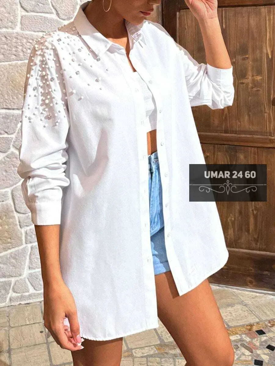 Рубашка с жемчужинами — фото 1