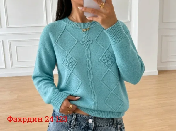 Женская кофточка из натурального кашемира — фото 5
