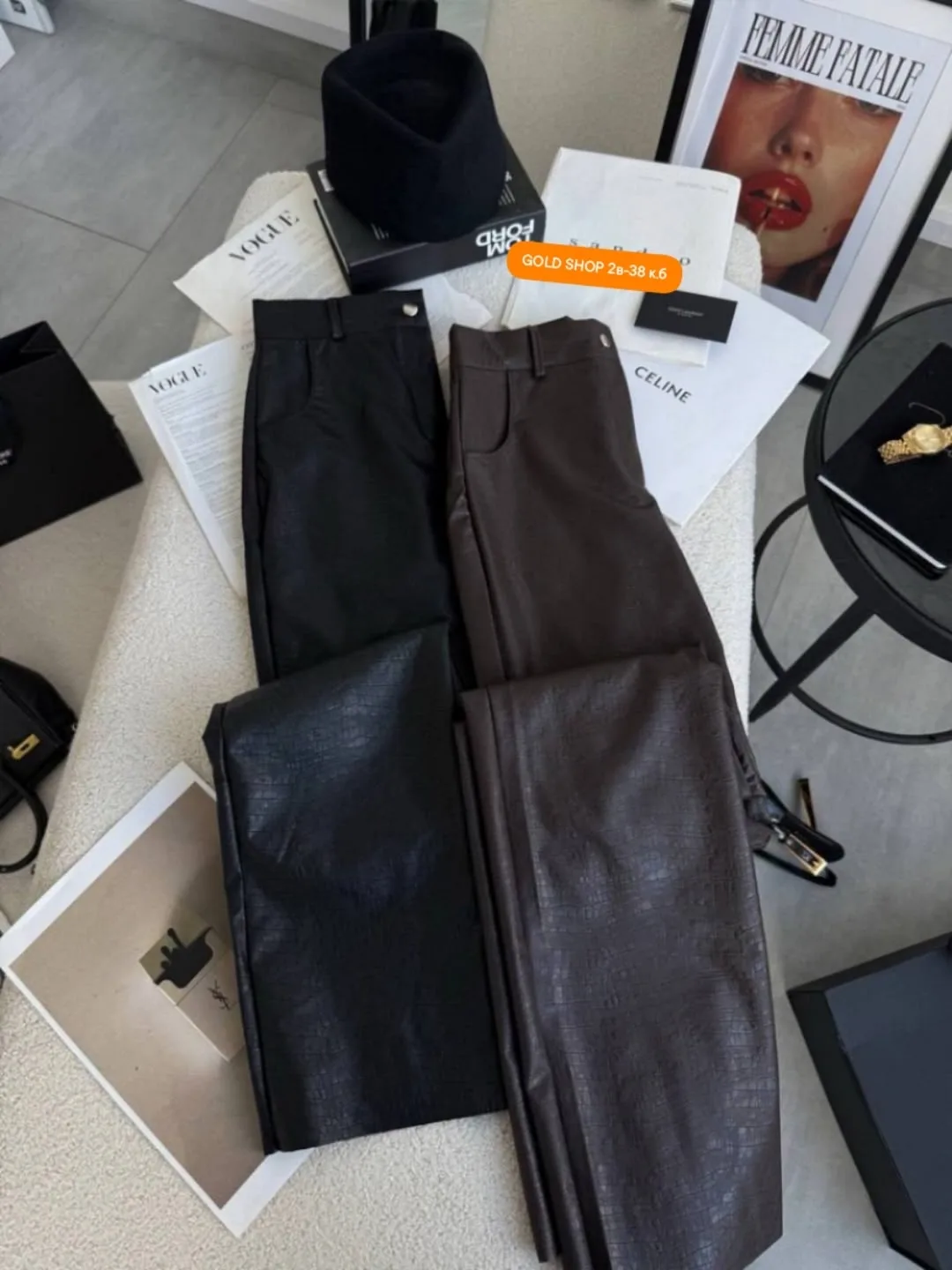 TREND Брюки Croco Leather — фото 1