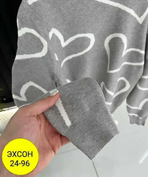 Однотонный свитер из натурального кашемира — фото 1