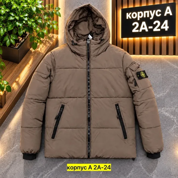 Мужская зимняя куртка из флиса с начесом и плотным наполнителем — фото 5