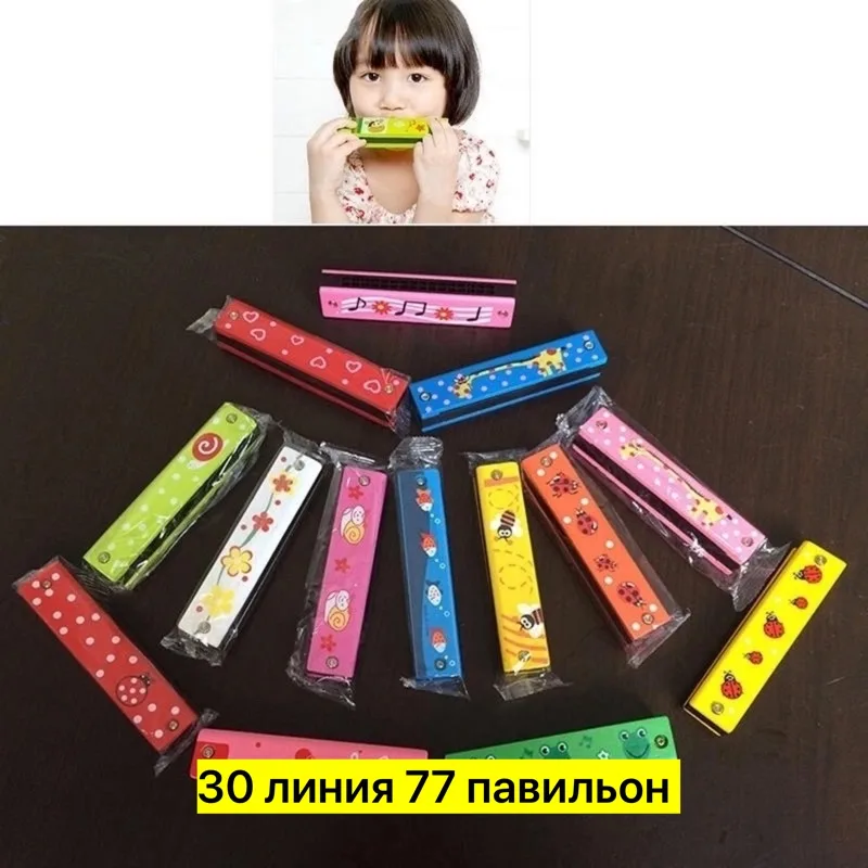 Развивающая музыкальная игрушка из натурального дерева с безопасными красками — фото 2