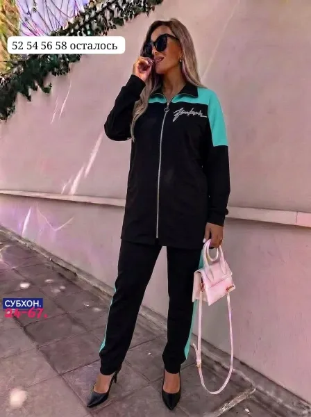 Костюм двойка из ткани двух нитка — фото 1