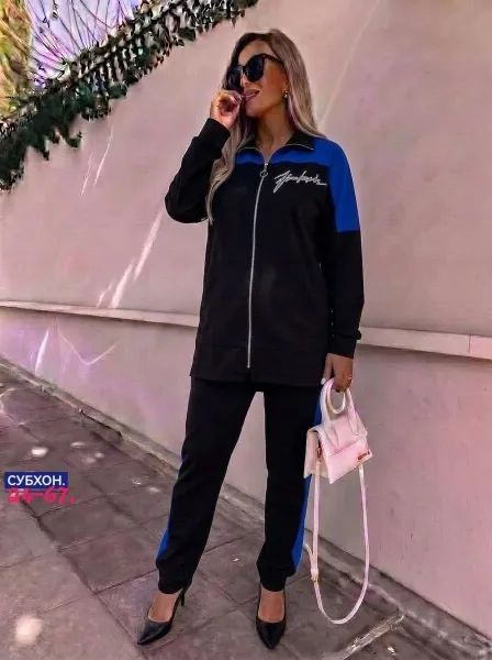 Костюм двойка из ткани двух нитка — фото 3