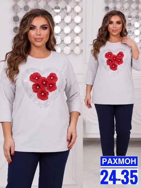 Платье-Туника из спандекса и хлопка — фото 6
