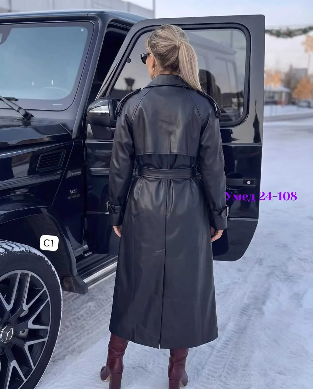 Тренч кожаный — фото 2