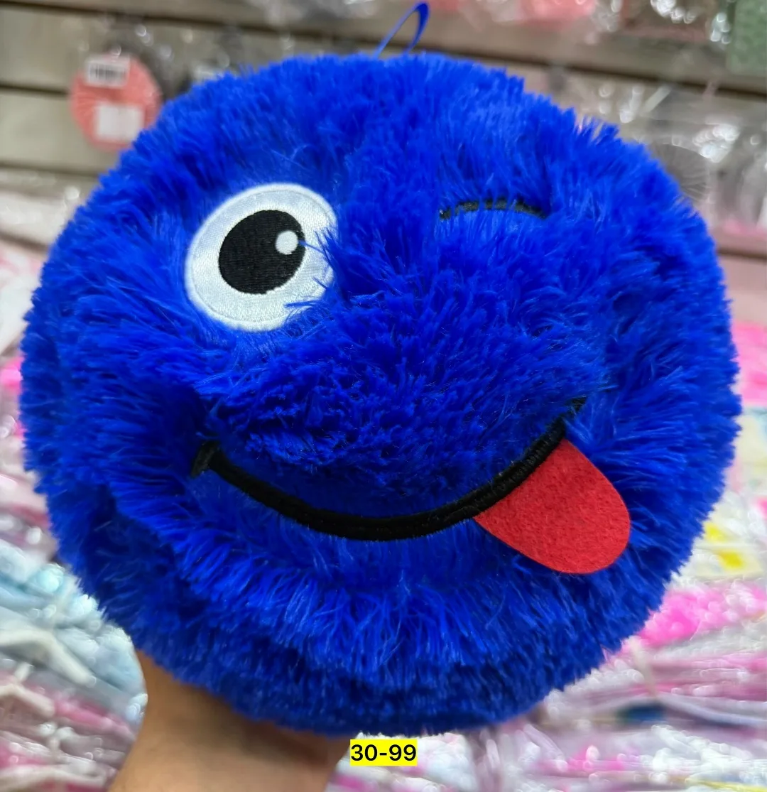 Игрушка из резины, пушистый футбольный мяч — фото 1
