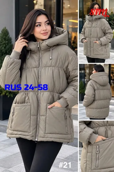 Тёплая женская куртка из синтепона — фото 1