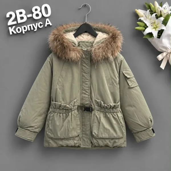 Утеплённая куртка из хлопка с подкладкой из флиса — фото 2