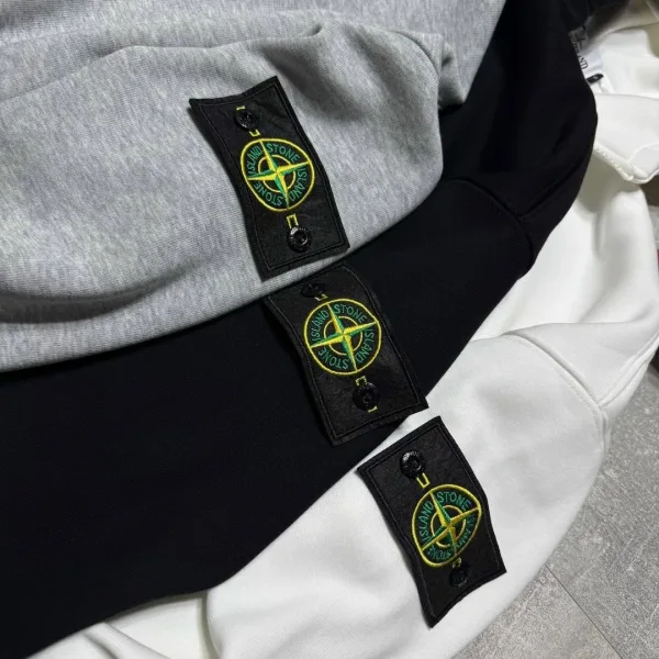 Зимние Зип Худи От Stone Island Стиль Оверсайз — фото 9