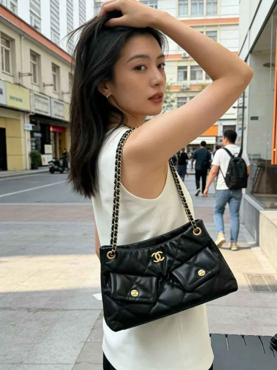 CHANEL Сумка кожа натуральная ЛЮКС — фото 9