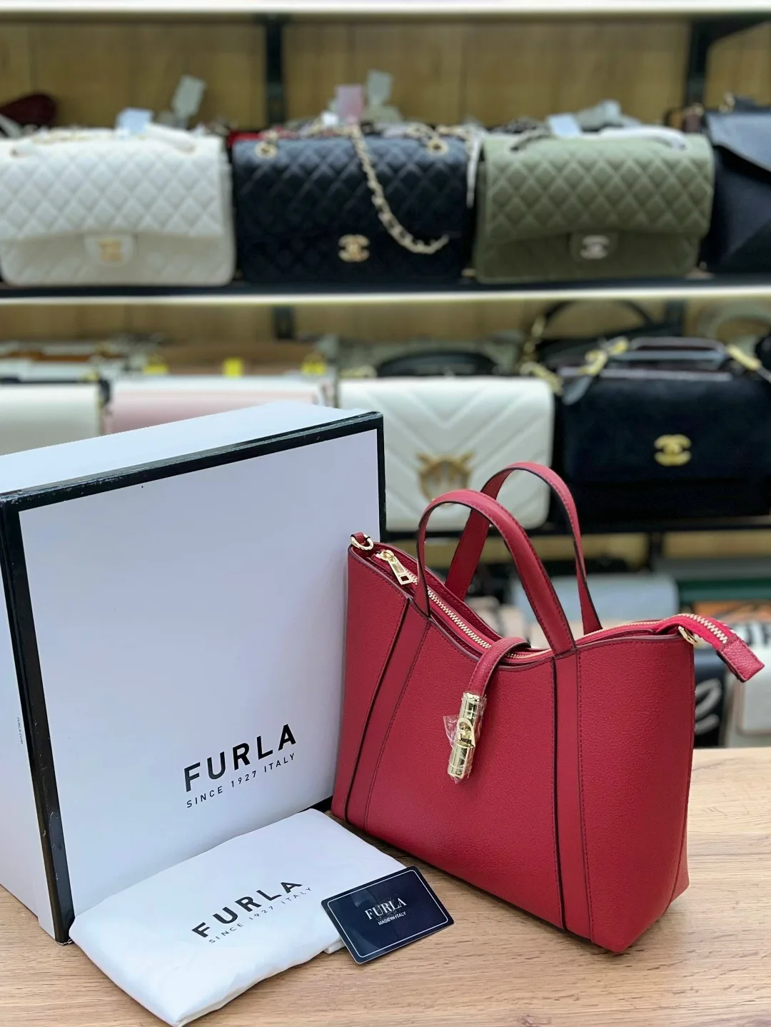 FURLA сумка из натуральной кожи — фото 12