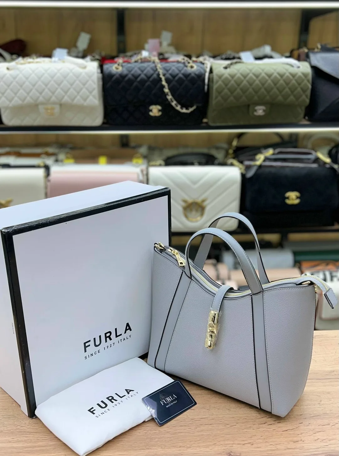 FURLA сумка из натуральной кожи — фото 14