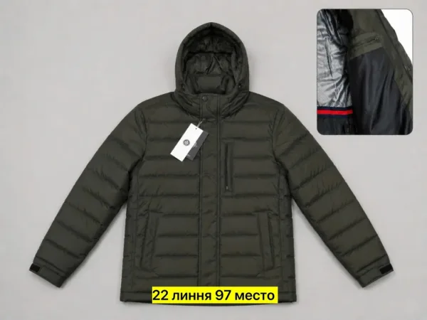 Куртка для мужчин из полиэстера с утеплителем холлофайбер — фото 2