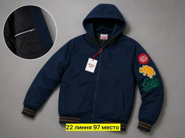 Куртка для мужчин из полиэстера с утеплителем синтепон — фото 3