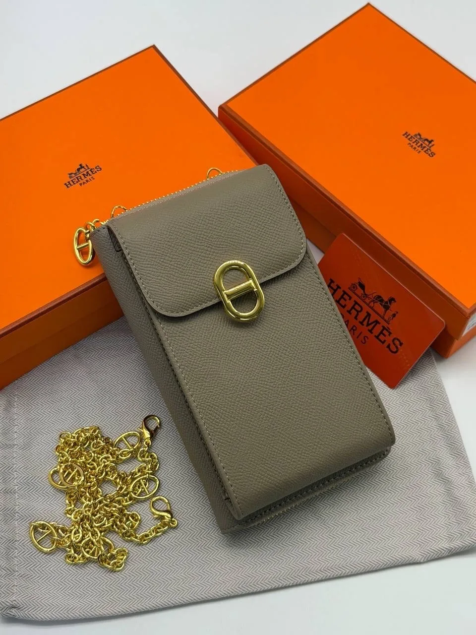 Кошелёк HERMES, кожа — фото 2