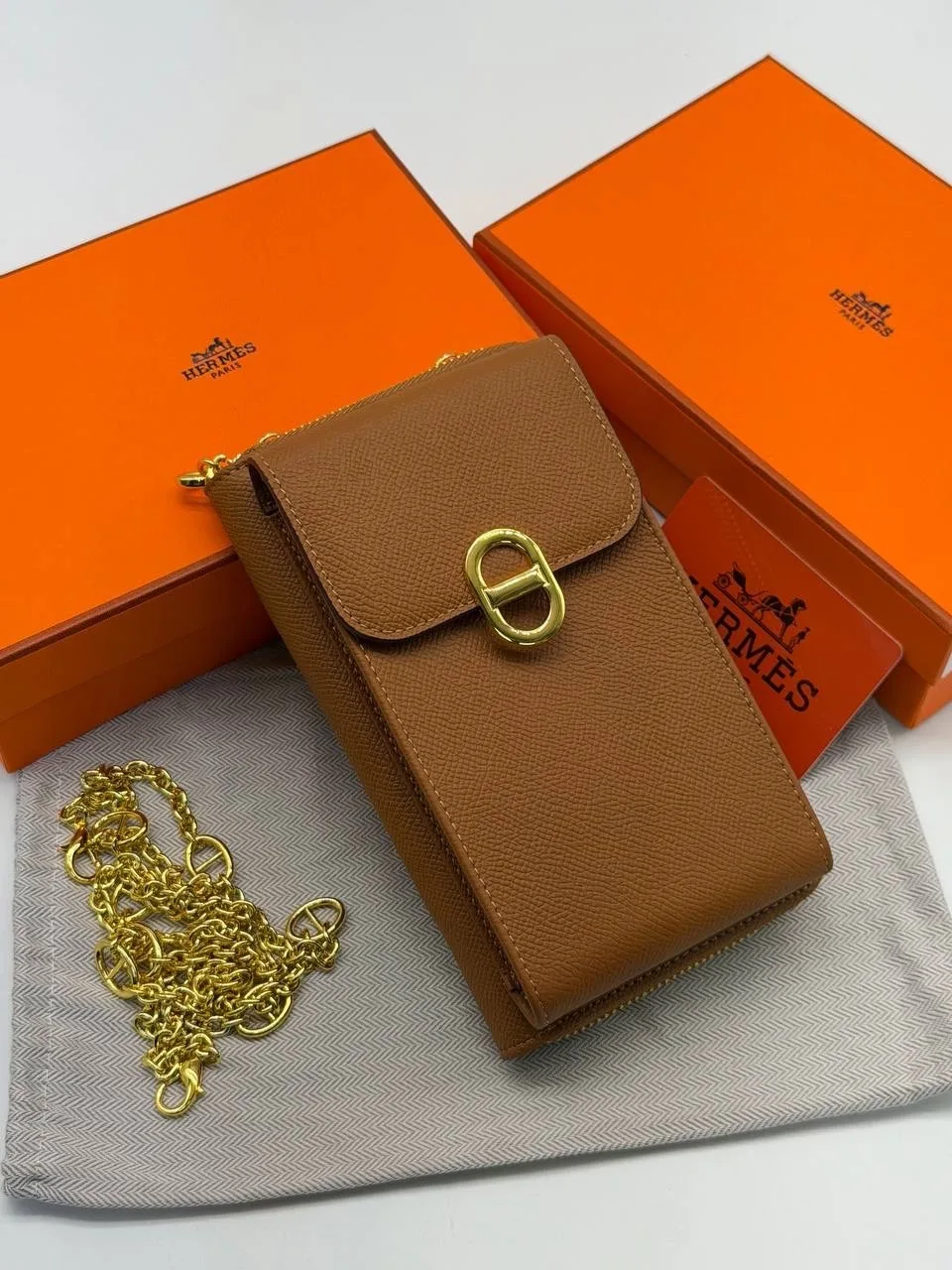 Кошелёк HERMES, кожа — фото 5