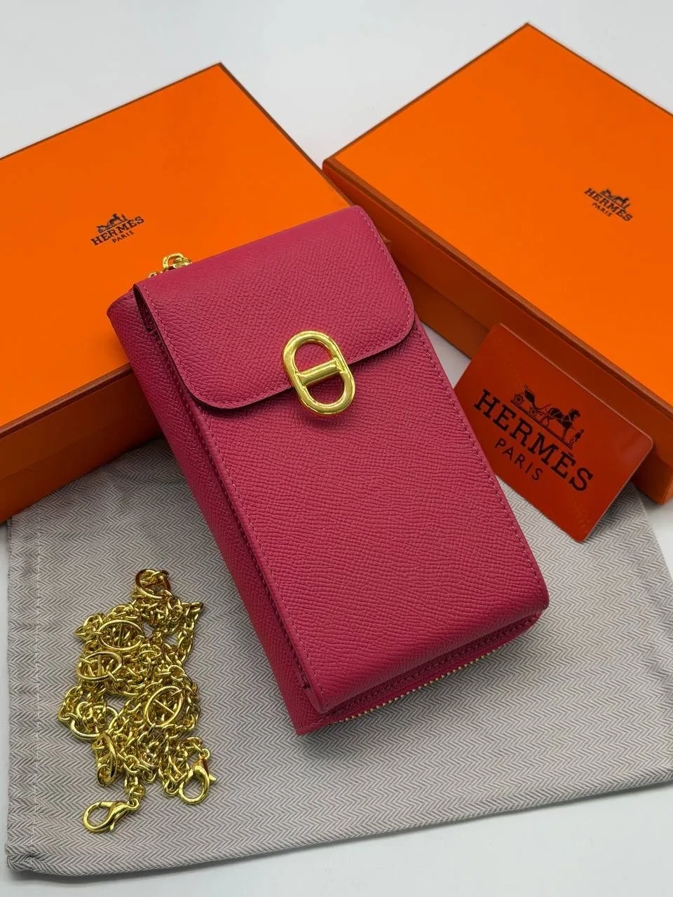 Кошелёк HERMES, кожа — фото 7