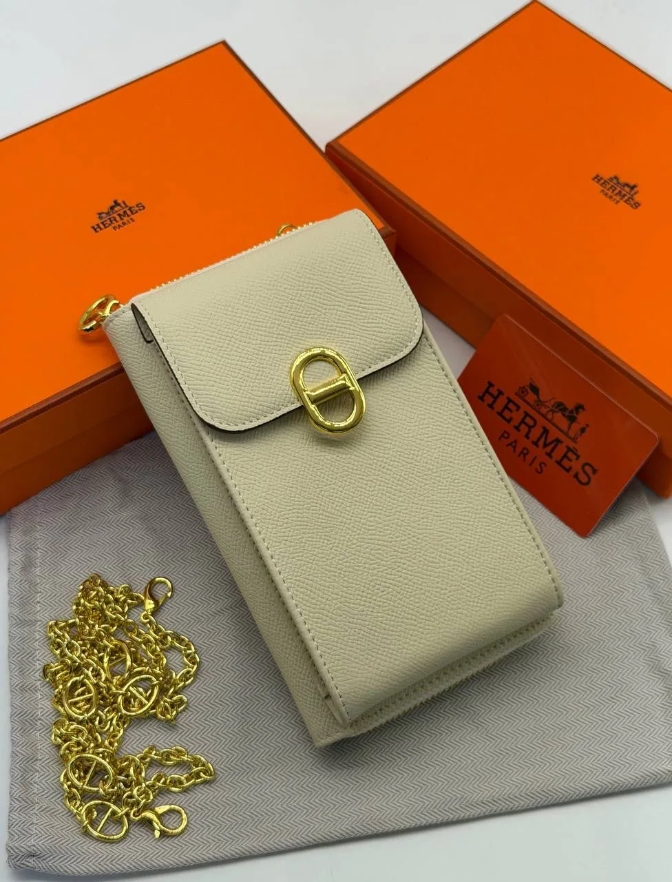 Кошелёк HERMES, кожа — фото 8