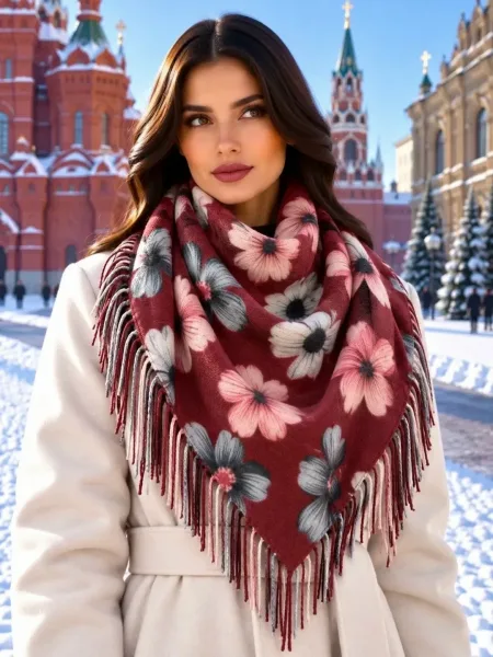 Шарф-палантин из 100 кашемира — фото 8