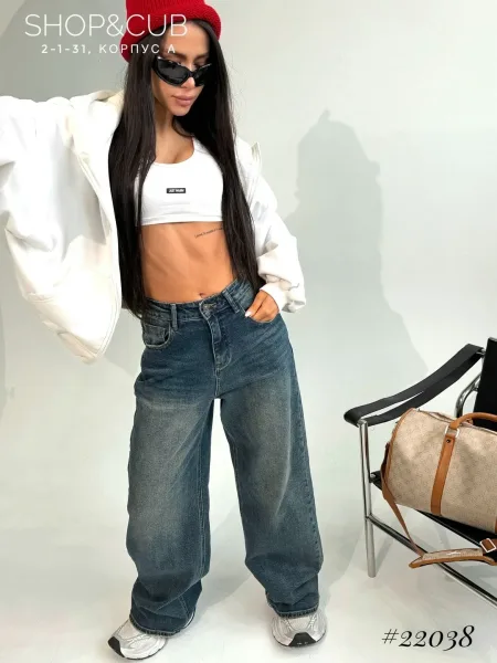 Удобные джинсы из мягкого DENIM с эластичным составом — фото 5
