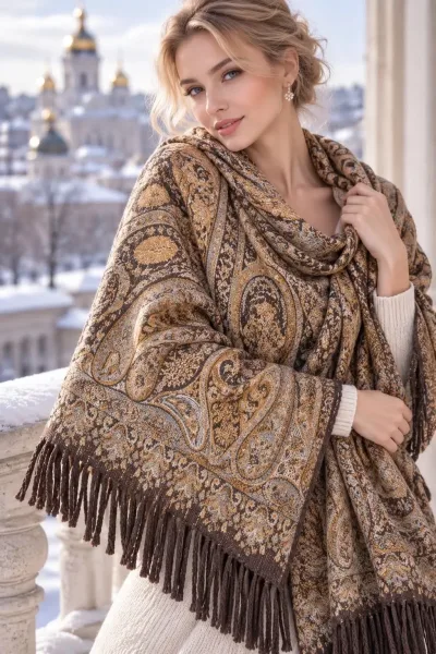 Шарф-палантин из 100 кашемира — фото 1