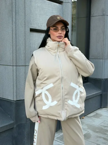 Комплект-тройка с жилеткой CHANEL, хлопок на флисе — фото 9